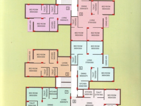 Typical Floor plan of block-_D-shreshta Garden